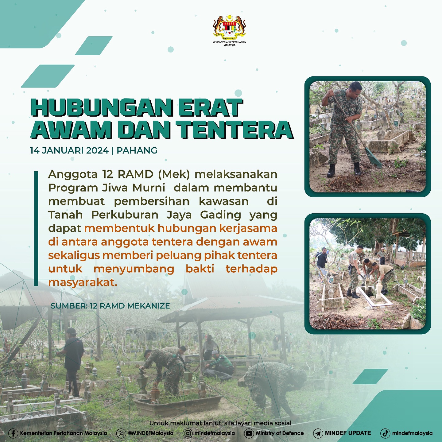 Hubungan Erat Awam & Tentera | 14 Januari 2024