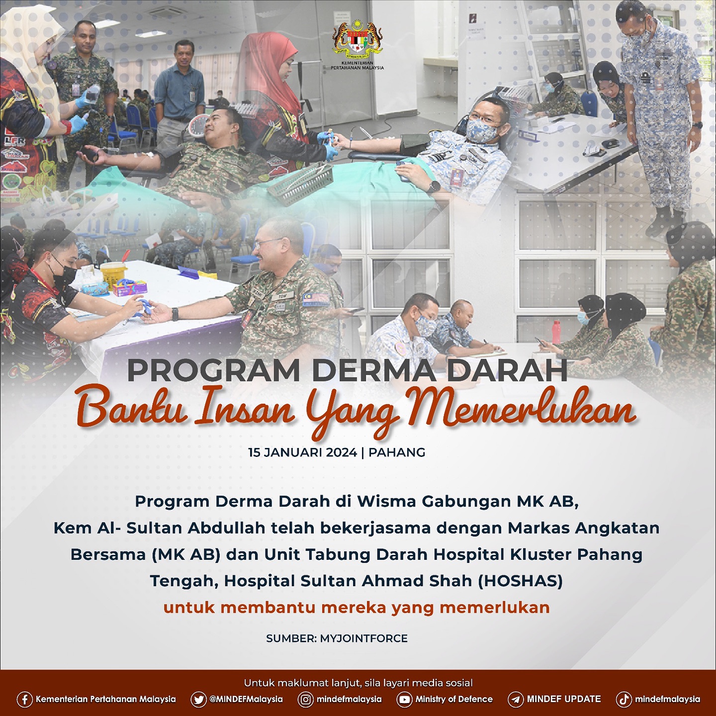 Program Derma Darah, Pahang | 15 Januari 2024